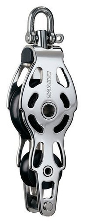 Blok wiolinowy HARKEN ESP 75mm - stal nierdzewna, krętlik, zaczep 6081