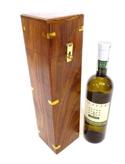 PUDEŁKO DREWNIANE NA WINO MIS-0444